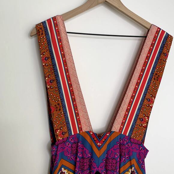 Free People Maritzah Floral Print Jumpsuit In Multi Pink Womens Size 6 - Picture 5 of 13